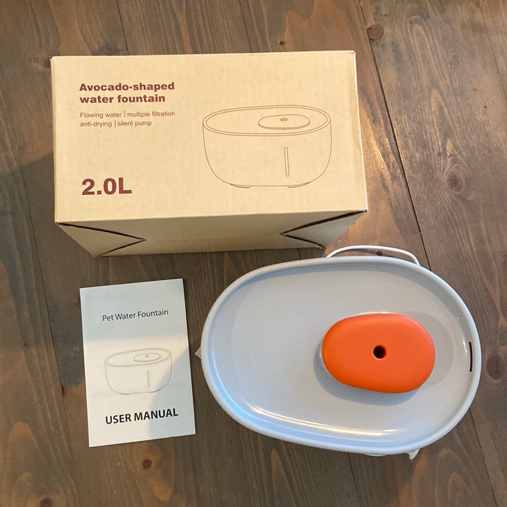 Avocado-shaped water fountain